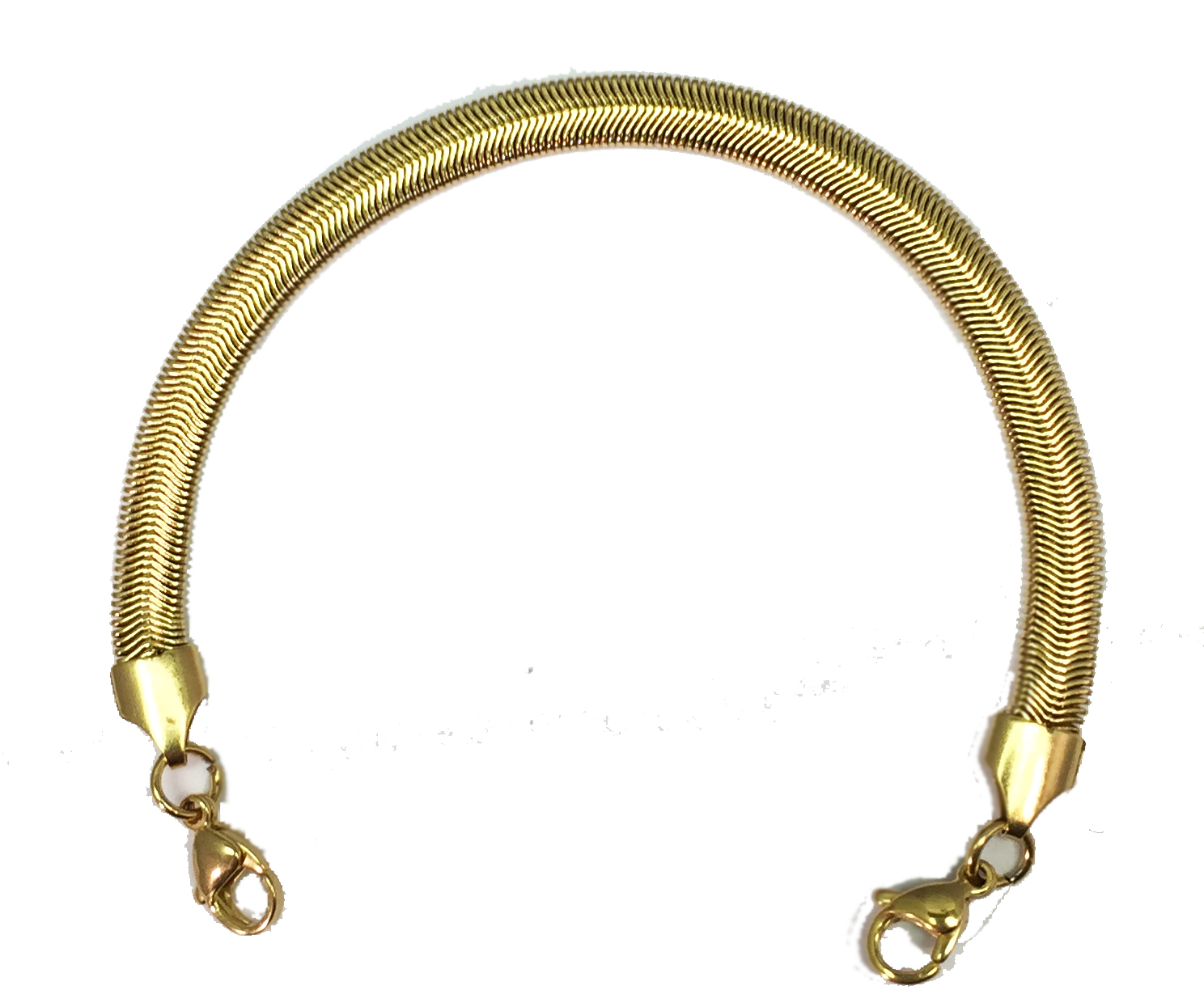 Chevron Gold Plated Stainless Steel Medical Alert Bracelet for Ladies