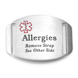 Medical Alert Bracelet Customizable Peanut Allergy Stainless Steel Includes FREE Engraving 8 