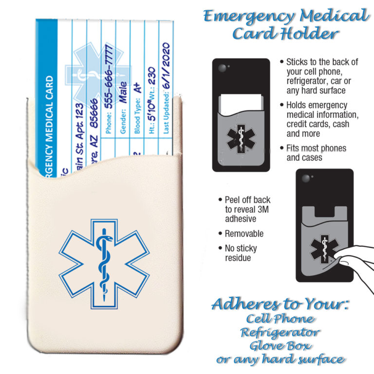 Silicone Emergency Medical Card Holder – Universal Medical Data