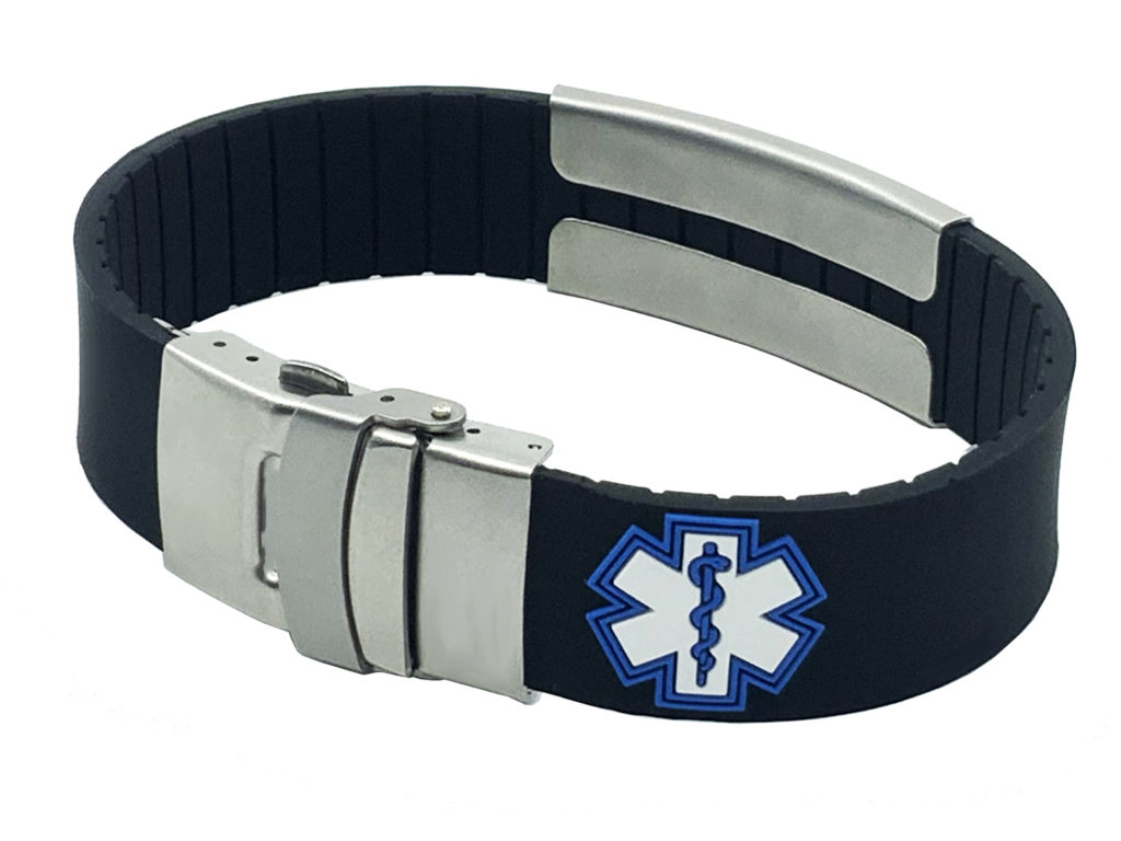 Sport Medical Alert ID Bracelets – Free Custom Engraving – Universal ...