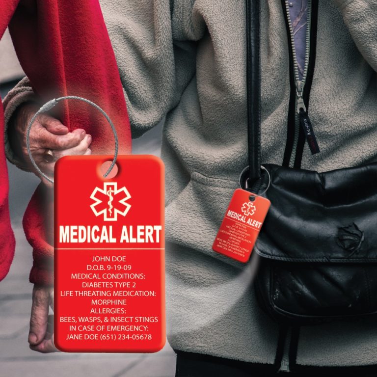 Medical Alert ID Bag Tag
