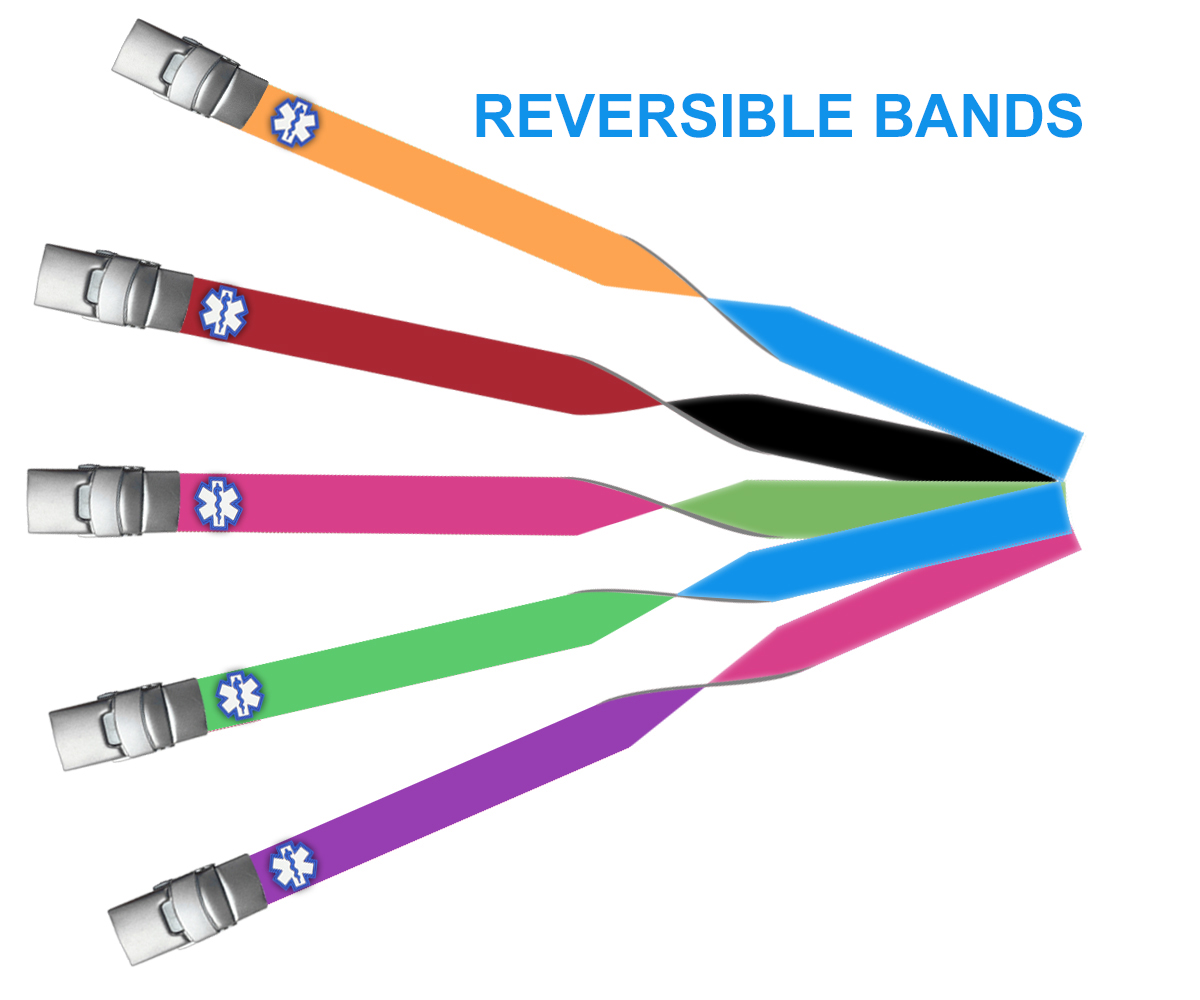 EpicBand Duo Medical Alert Bracelet Replacement Band and Clasp. Choose