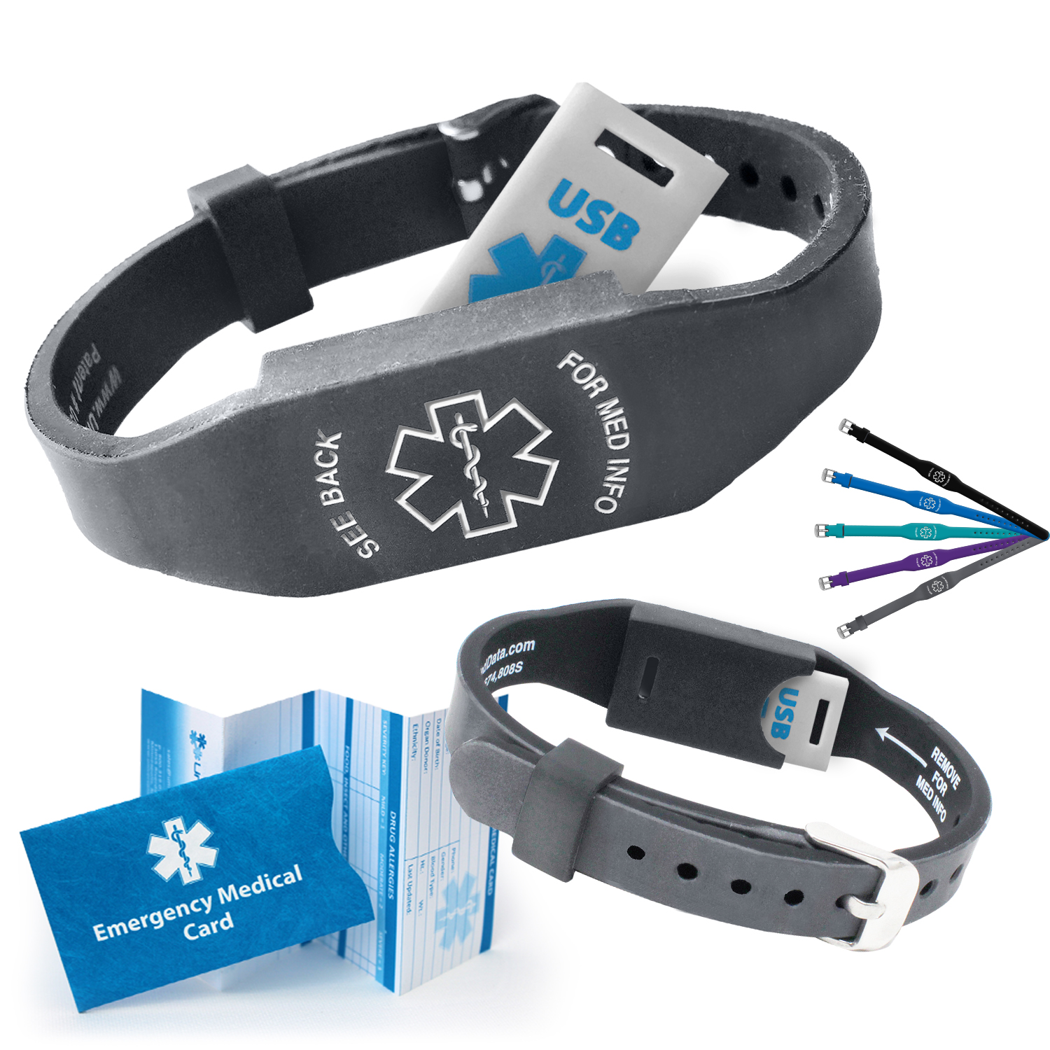 Elite II USB Medical Alert ID Bracelets – Universal Medical Data