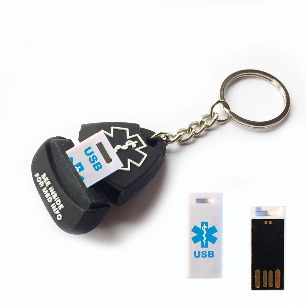 Responder Keychain USB Medical Alert ID – Universal Medical Data