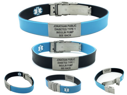 Sport Slim reversible medical alert bracelet