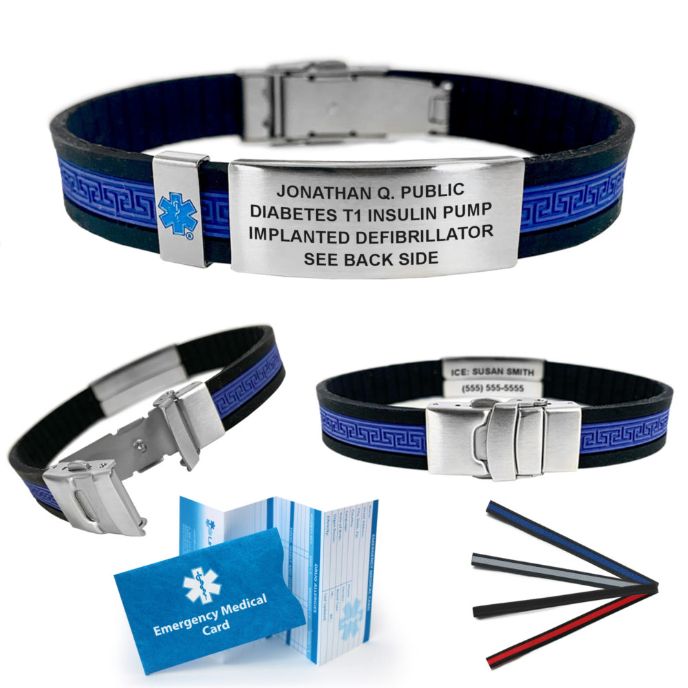 UltraSlim Designer Medical Alert Bracelets: Hypoallergenic, Waterproof ...