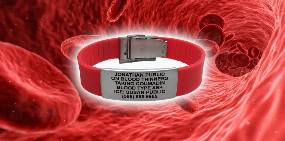Artery with red blood cells Medical ID Bracelet