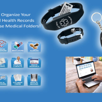 Access PHR Plus includes Personal Health Records and choice of medical alert bracelet or keychain