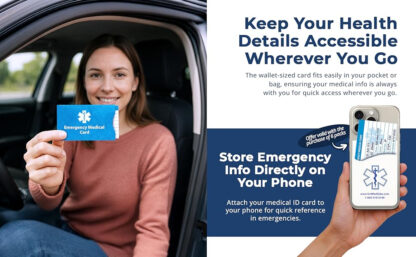 4-Pack Emergency Wallet Cards | Universal Medical Data